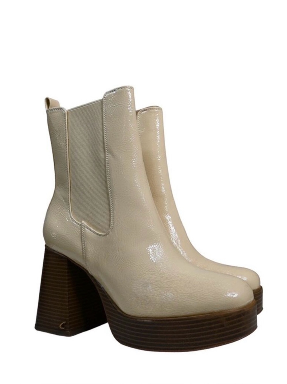 Circus by Sam Edelman Stace Patent Platform Chelsea Boots - Women's Fashion Boot